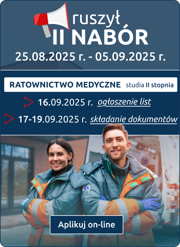 Nowy nabór - ratownictwo medyczne II stopnia
